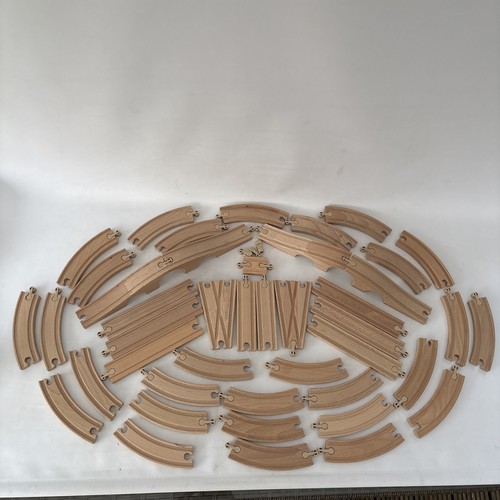 Wooden train track bundle x39 - wooden,