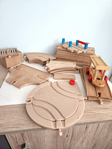 Wooden train track bundle - wooden,