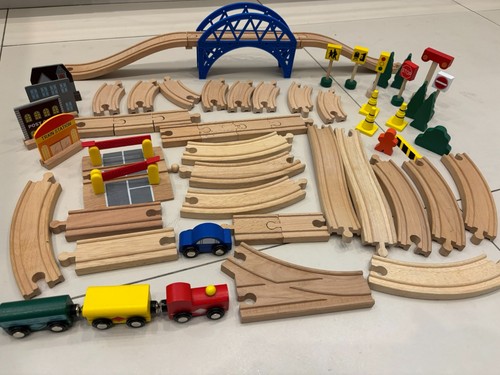 Wooden train track - train, set