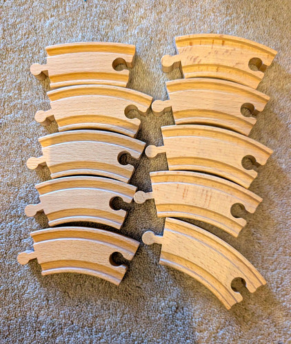 Wooden toy train track short - train,