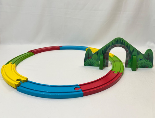 Wooden rainbow coloured - wooden,