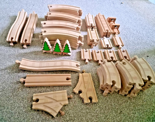 Large wooden train - large,