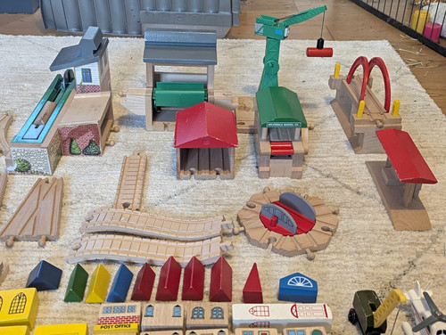 Wooden train track bundle - track,