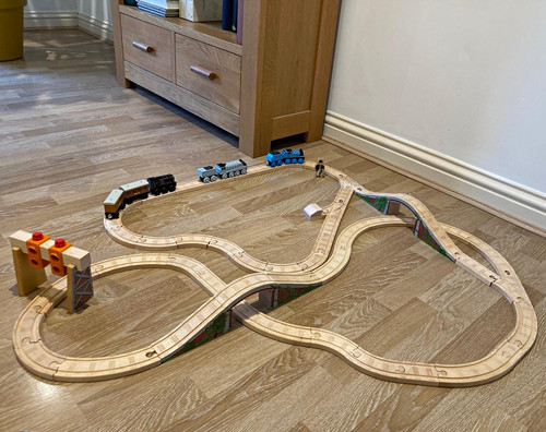 Wooden train track - train, set