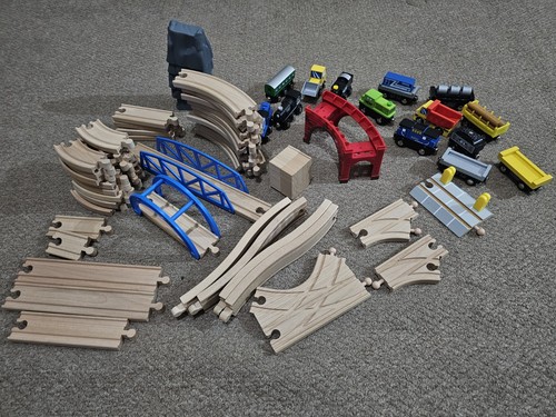 Wooden train track - train, set