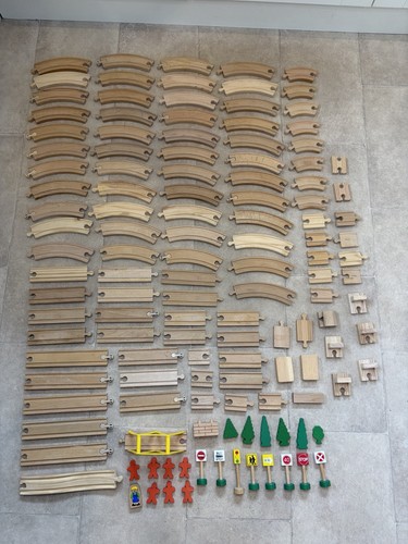 Wooden train track bundle big - train,