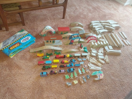 Big bundle lot wooden train - big,