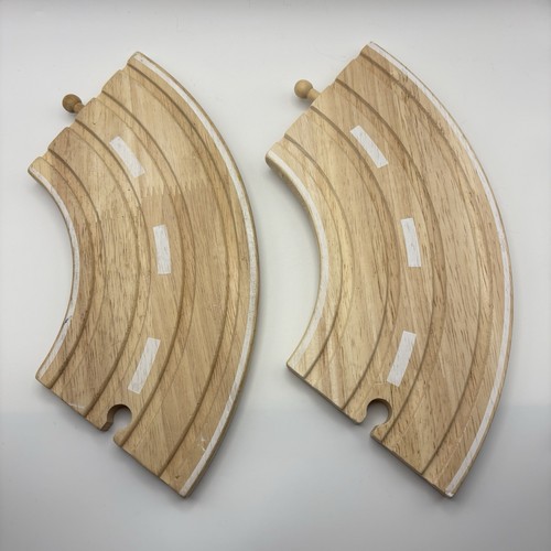 Wooden train track curved road - wooden,