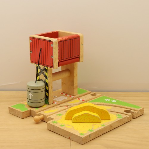 Wooden train track - track, cargo
