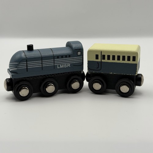 Wooden train track - track, engine