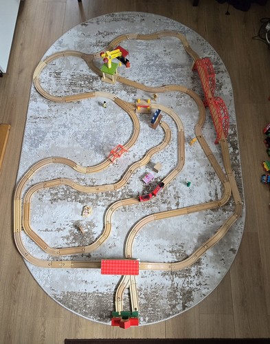 Wooden train track - train, bundle