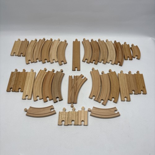 Wooden train track bundle x33 - bundle,