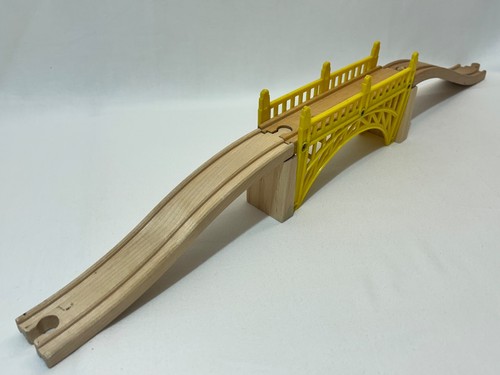 Wooden yellow train track - wooden,